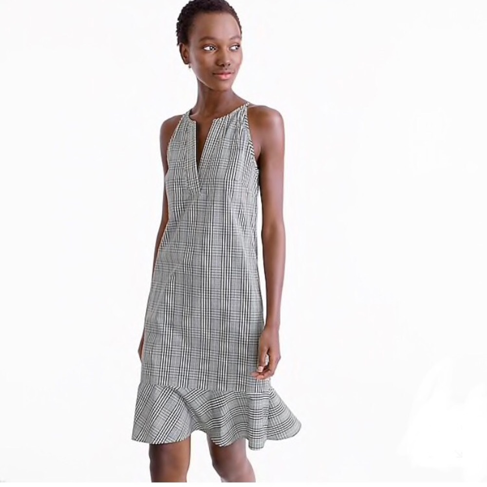 J Crew Petite flutter-hem dress 00P